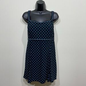 Le Cove Womens One Piece Polka Dot Swim Dress Size 16 Modest Beach Vacation